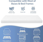 PayLessHere 5 Inch Full Green Tea Memory Foam Mattress Cooling Gel Infused Mattress,Medium Firm Mattresses Fiberglass Free/CertiPUR-US Certified/Bed-in-a-Box/Pressure Relieving Full Size,White