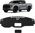 Dash Cover Custom Fit for Toyota Tundra 2022 2023 2024 2025 2026 Dashboard Cover Nonslip Dash Mat Protector Sunshade No Glare Black (Without HUD)