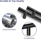 HBL' 30 Pack | 3-3/4 Inch Center to Center Matte Black Cabinet Pulls Kitchen Cabinet Handles,Made of Stainless Steel,Ideal for Cabinet,Drawer,Cupboard and Wardrobe.