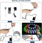 DAYBETTER Led Strip Lights 16.4ft Waterproof Color Changing Led Lights with Remote Controller
