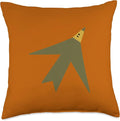 Cute Scandinavian Animals Designs Chic Scandinavian Bird Minimalism Throw Pillow, 18x18, Multicolor