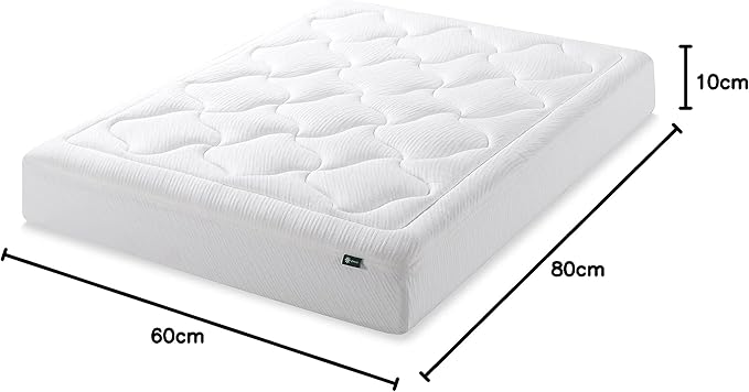 ZINUS 10 Inch Cloud Memory Foam Mattress, Queen, Fiberglass Free, Pressure Relieving, Mattress in A Box, CertiPUR-US Certified, White