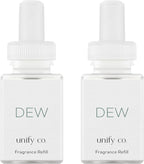 Pura & Unify Co. Home Scent Refill - Smart Air Diffuser - Up to 120-Hours of Luxury Fragrance per Refill - Home Essential - Clean & Safe Diffuser Fragrance - 2 Pack, Dew