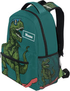 Custom Children's Name School Backpack Personalized Schoolbag Skateboard DinosaurTravel Bag for Teens Girls Boys