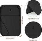 10Pcs Table Desk Vanity Makeup Mirror, 8-Inch Simple Portable Travel Mirror with Stand, Standing and Wall Hanging Dual-use Black