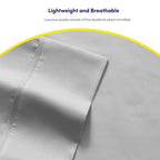 King Size Bed Sheets - 6 Piece 1500 Supreme Collection Fine Brushed Microfiber Deep Pocket King Sheet Set Bedding - 2 Extra Pillow Cases, Great Value, King, Silver