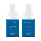 Pura & ILLUME Home Scent Refill - Smart Home Air Diffuser - Up to 120-Hours of Luxury Fragrance per Refill - Spring & Summer Fragrance - 2 Pack, Citrus Crush