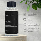 Santal Diffuser Oil, 6.7 FL Oz, 200 mL Diffuser Fragrance Oil for Home, Bathroom & Office, Aromatherapy Blend of Natural Essential Oil, Sandalwood & Musk Scent.