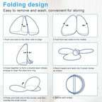 AMMER Pop Up Mosquito Net Tent for Beds, Portable Foldable Mosquito Netting Folding Design with Net Bottom,2 Entries,Suit for Twin to King Size Bed (79x71x59inch)
