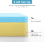 PayLessHere 8 Inch Queen Gel Memory Foam Mattress Fiberglass Free/CertiPUR-US Certified/Bed-in-a-Box/Cool Sleep & Comfy Support