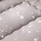 MAXYOYO Grey Constellation Japanese Futon Mattress, Tatami Mat Portable Camping Mat Kids Sleeping Pad Foldable Roll Up Floor Lounger Couch Bed with Mattress Protector Full Size