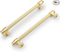 10 Pack 7-1/2 inch(192mm) Brushed Brass Kitchen Cabinet Handles Knurled Cabinet Pulls Gold Drawer Pulls Kitchen Cabinet Hardware