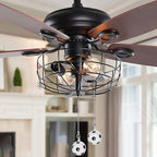 Ceiling Fan Pull Chain 12 inch Pull Chain Extension Fan Chain Extender Ceiling Fan Pulls Ornament with Ball Fan Chain Connector for Lighting Fans, 2 PACK (SOCCER BALL)