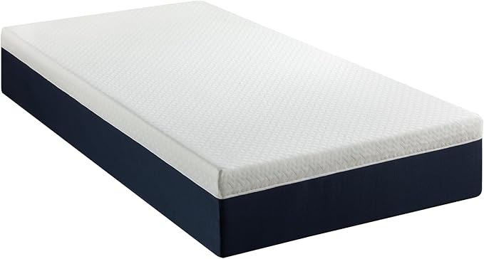 ZINUS 12 Inch Twin Cooling Comfort Hybrid Mattress [New Version], Fiberglass Free, Medium Firm Feel, Motion Isolation, Certified Safe Foams & Fabric