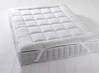 Royal Hotel Bedding Mattress Topper, King, 2 Inches Hypoallergenic Overfilled Down Alternative Anchor Bands Mattress Topper