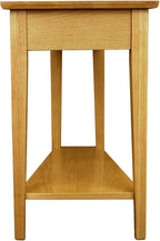 Leick Home 10074-DS Recliner Wedge Side Table with Shelf, Desert Sand