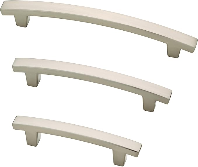 Franklin Brass Pierce (5-Pack) Cabinet Handles 3' Hole Center Satin Nickel Kitchen Drawer Pulls Dresser, Furniture Hardware P29519K-SN-B1