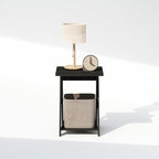 Furinno TIDUR Night Stand, Open Shelf Design X-Legs Nightstand, Criss-Crossed Bedside Table, End Table, Side Table, for Bedroom, Living Room, Espresso