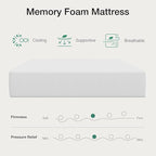 Novilla 12 Inch Queen Mattress in a Box, Gel Memory Foam Queen Size Bed Mattress for Cooling Night Sleep, Comfort Sleep & Pressure Relief, CertiPUR-US Certified
