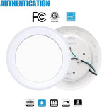 ECOELER 6 Inch LED Disk Light, Aluminum Trim, 4000K Cool White, 16.5W 1000Lm, Dimmable Flush Mount Ceiling Recessed Light Fixture, ETL & FCC Listed