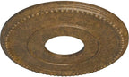 Ekena Millwork CM12BRRZS 12 1/2"OD X 3 7/8"ID X 3/4"P Bradford Ceiling Medallion Fits Canopies Up to 6 5/8", Rubbed Bronze
