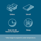 Lucid 5 Inch Memory Foam Mattress – Low Profile - Firm Feel - Infused with Bamboo Charcoal and Gel - Bed in a Box - Temperature Regulating - Breathable - Twin XL Size