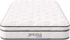 Modway Jenna 8” Innerspring and Memory Foam Twin Mattress With Individually Encased Coils, White
