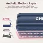 Twin XL Air Mattress with Built-in Pump, 18" Raised Comfort, 80“ Length, 48Hr Leak-Proof Test, Upgraded Honeycomb Pillar Design, Supports 500 lbs, 2-Min Inflation for Home, Guests & Camping