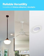 Sunco 12 Pack Goof Rings for 6 Inch Recessed Lights, Flush Mount White Can Light Trim Ring Cover, Outer Diameter 8.6 Inch, Inner Diameter 6.2 Inch, Paintable Surface, Matte Finish.