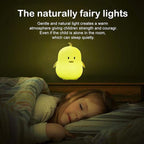 Animal-shaped Big Night Light for Children/Adult, Rechargeable LED Soft Silicone (BPA Free) Bedside Lamp, Adjustable Brightness and 9 Colors by Touch Control & Remote Control (Big Penguin)