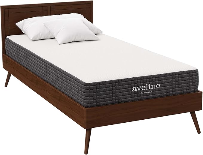 Modway Aveline Memory Foam Bed Mattress Conventional, Twin,Firm, White