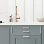 Ravinte 25 Pack Brushed Nickel Kitchen Cabinet Handles 6-1/4 Inch Cabinet Pulls Square Kitchen Hardware for Cabinet Drawer Pulls Drawer Handles Come with Screwdriver