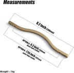 Goo-Ki Low Profile Champagne Bronze Cabinet Pulls, Double Hole Centers (6.3''/7.6'') Zinc Alloy Handle for Drawer Cupboard Wardrobe,6 Packed…