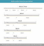 Under Cabinet Lighting Plug in, 16 Inch 4 Pcs, Linkable AC120V 3CCT 3000K/4000K/5000K Ultra Slim, LED Under Cabinet Lights for Counter Light, Kitchen, Shelf, Sink, Workshop, Desk, White