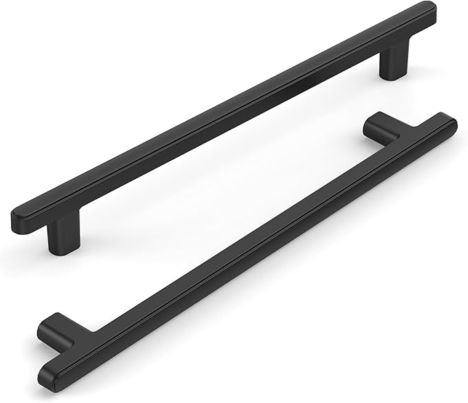 10 Pack 7.5 Inch(192mm) Kitchen Cabinet Handles Matte Black Cabinet Pulls Kitchen Cabinet Hardware Drawer Pulls for Cupboard Wardrobe