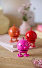 Hoptimist Classic Bumble, Danish Design Elegance Meets Playful Joy in This Charming Figurine - Small Red, 2 x 2.8 x 3.15 inches