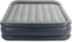 Intex 64135ED Dura-Beam Plus Deluxe Pillow: Fiber-Tech – Queen Size – Built-in Electric Pump – 16.5in Bed Height – 600lb Weight Capacity