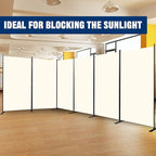 Room Divider 6FT Portable Room Dividers and Folding Privacy Screens, 204'' W Fabric Divider for Room Separation, 6 Panel Partition Room Dividers Freestanding Wall Divider Screen for Dorm Studio Office