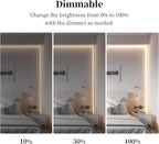 iNextStation COB LED Strip Light Warm White 3000K 16.4FT 5M, DC12V CRI 93+ Dimmable Flexible LED Tape Lights for Bedroom, Kitchen, TV Backlight, Cupboard, Wardrobe, Home Lighting Decor