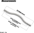 Goo-Ki Low Profile Satin Nickel Cabinet Pulls, Double Hole Centers (6.3''/7.6'') Zinc Alloy Handle for Drawer Cupboard Wardrobe,6 Packed…