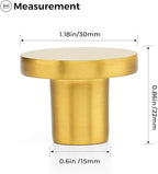 Ravinte 45 Pack Cabinet Knobs Gold Kitchen Cabinet Knobs Round Dresser Drawer Pulls Closet Door Pulls 1-1/5 Inch
