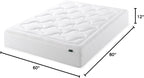 ZINUS 12 Inch Cloud Memory Foam Mattress, Queen, Fiberglass Free, Pressure Relieving, Mattress in A Box, CertiPUR-US Certified, White