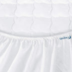 Twin Mattress Pad Cover Air Mattress Topper, Pillow Top Twin Size Quilted Fitted Mattress Protector for Kids, Super Soft Breathable and Noiseless Down Alternative Fiber (15-23'' Deep Pocket)