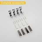 BESy Brass Clothes Hook Single Towel Hook for Bathroom Kitchen Garage Square Style Robe Hooks Coat and Hat Hook, Self Adhesive with Glue or Wall Mounted with Screws, Four Packs, Polished Chrome