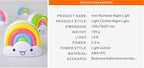 amezin Rainbow Night Light,0.5w Plug in Night Light for Kids, LED Dusk to Dawn Sensor Cute Nursery Gift Nightlight for Baby Children Girl Boy Toddler