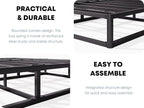 King Box Spring, 5 Inch Low Profile Boxspring for King Bed Strong Metal Frame Mattress Foundation, Quiet Noise-Free,Easy Assembly, 3000lbs Max Weight Capacity