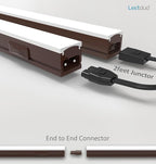 Under Cabinet Lighting Plug in, 16 Inch 4 Pcs, Linkable AC120V 3CCT 3000K/4000K/5000K Ultra Slim, LED Under Cabinet Lights for Counter Light, Kitchen, Shelf, Sink, Workshop, Desk, Bronze