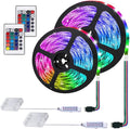 LED Strip Lights Battery Powered, 24 Keys Remote Control Light Strip for Parties, DIY Indoor Decoration, 6.56ft/2m, 2 Pack