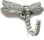 Dragonfly Hooks Wall Mounted Cloak Rack, Animal Heavy Duty Vintage Decorative Hooks, Indoor Outdoor Universal Cloak Rack Hooks for Coat Towel Robe Clothes Hats Bags Keys, Pack of 4