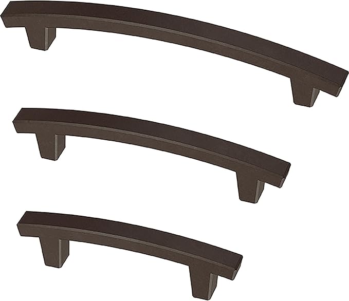 Franklin Brass (10-Pack) – Deep Bronze Cabinet Handles, 3 Inch Hole Center, Pulls for Drawers, Kitchen Cabinet Door, Dressers | Pierce